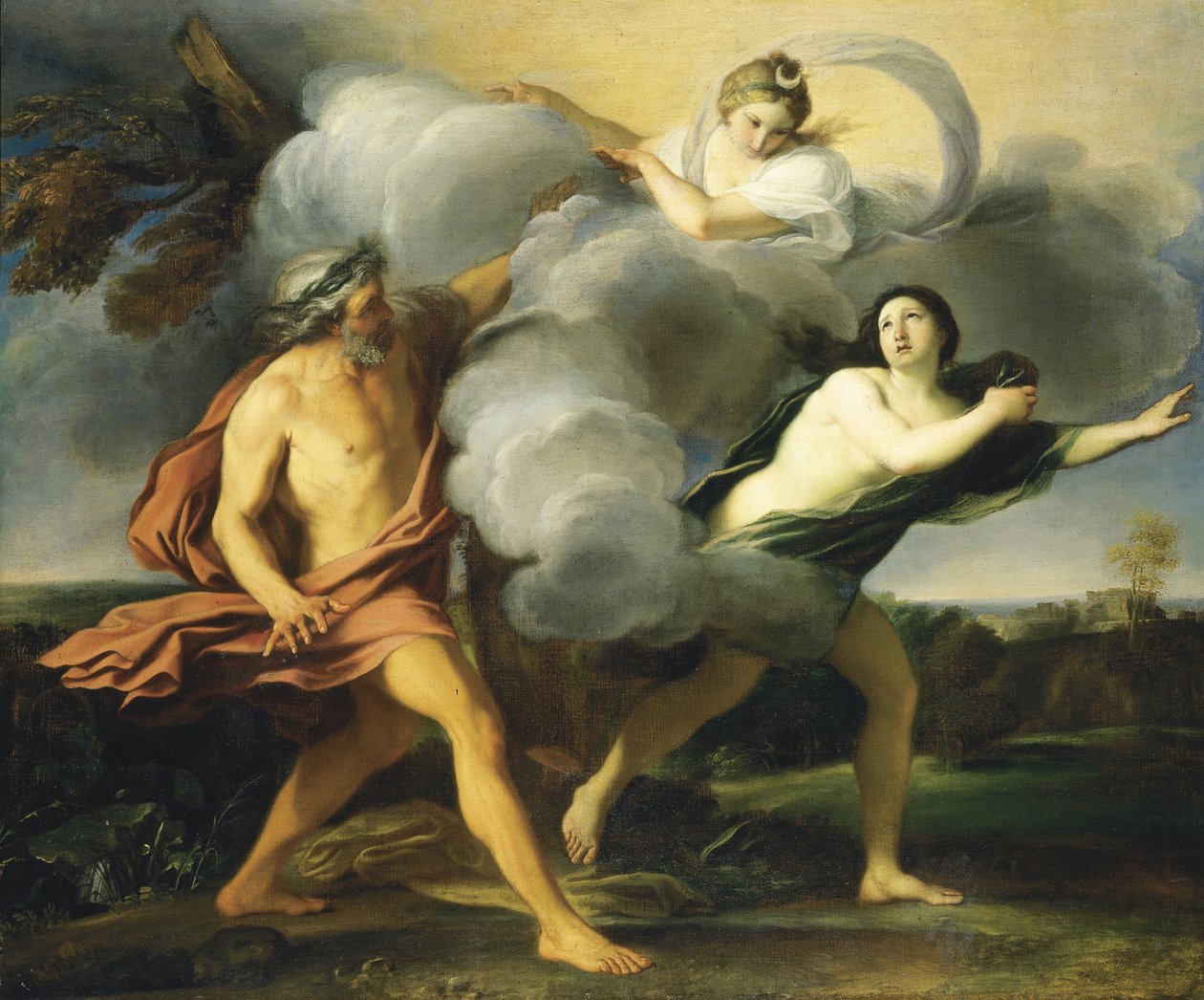 Alpheus og Arethusa (olje på lerret) av Carlo Maratta or Maratti