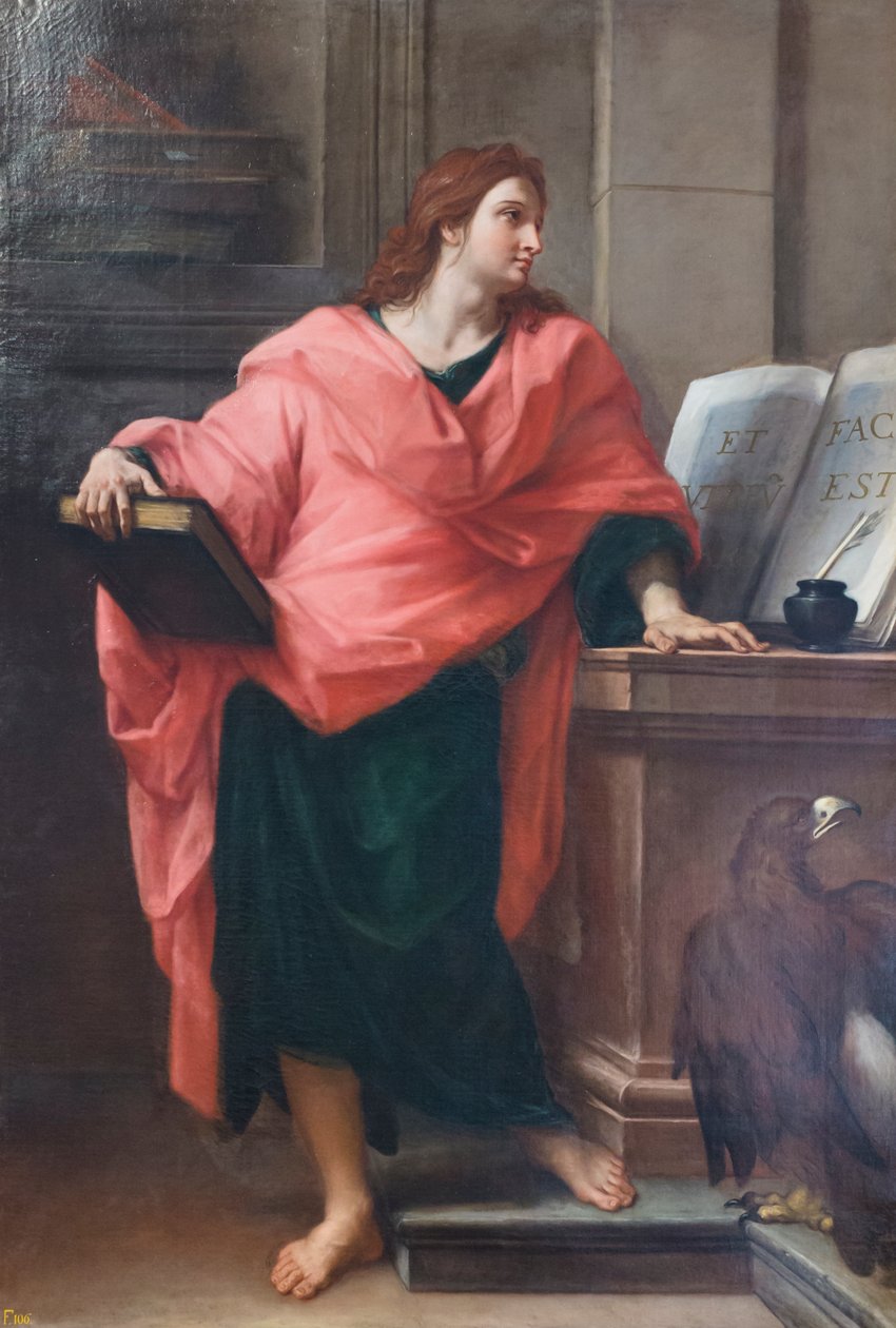Den hellige Johannes evangelisten av Carlo Maratta or Maratti
