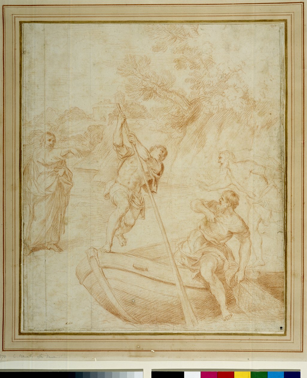 The Calling of St. Peter (blyant på papir) av Carlo Maratta or Maratti