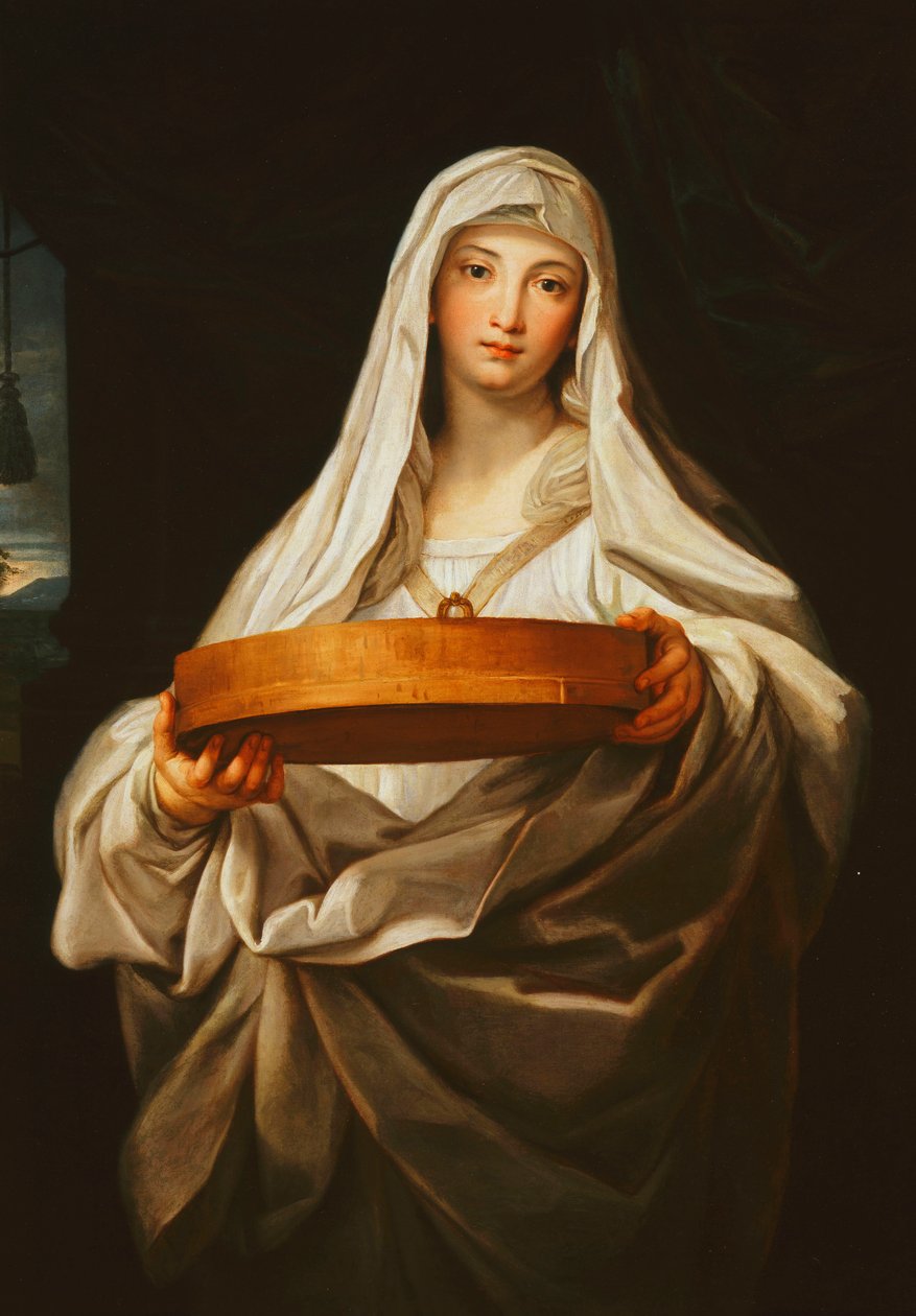 The Vestal Tuccia, ca. 1760-tallet av Carlo Maratta or Maratti