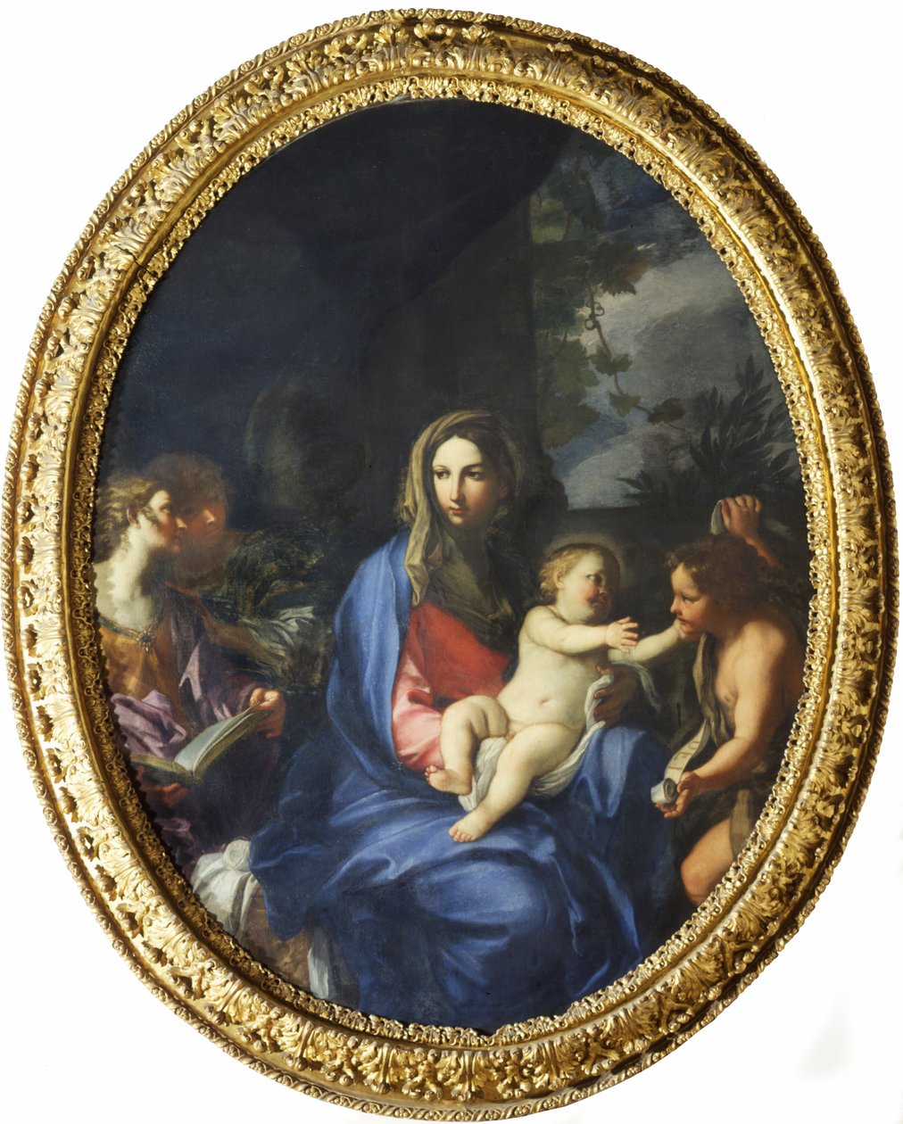 Jomfru med barn og Johannes av Carlo Maratta or Maratti
