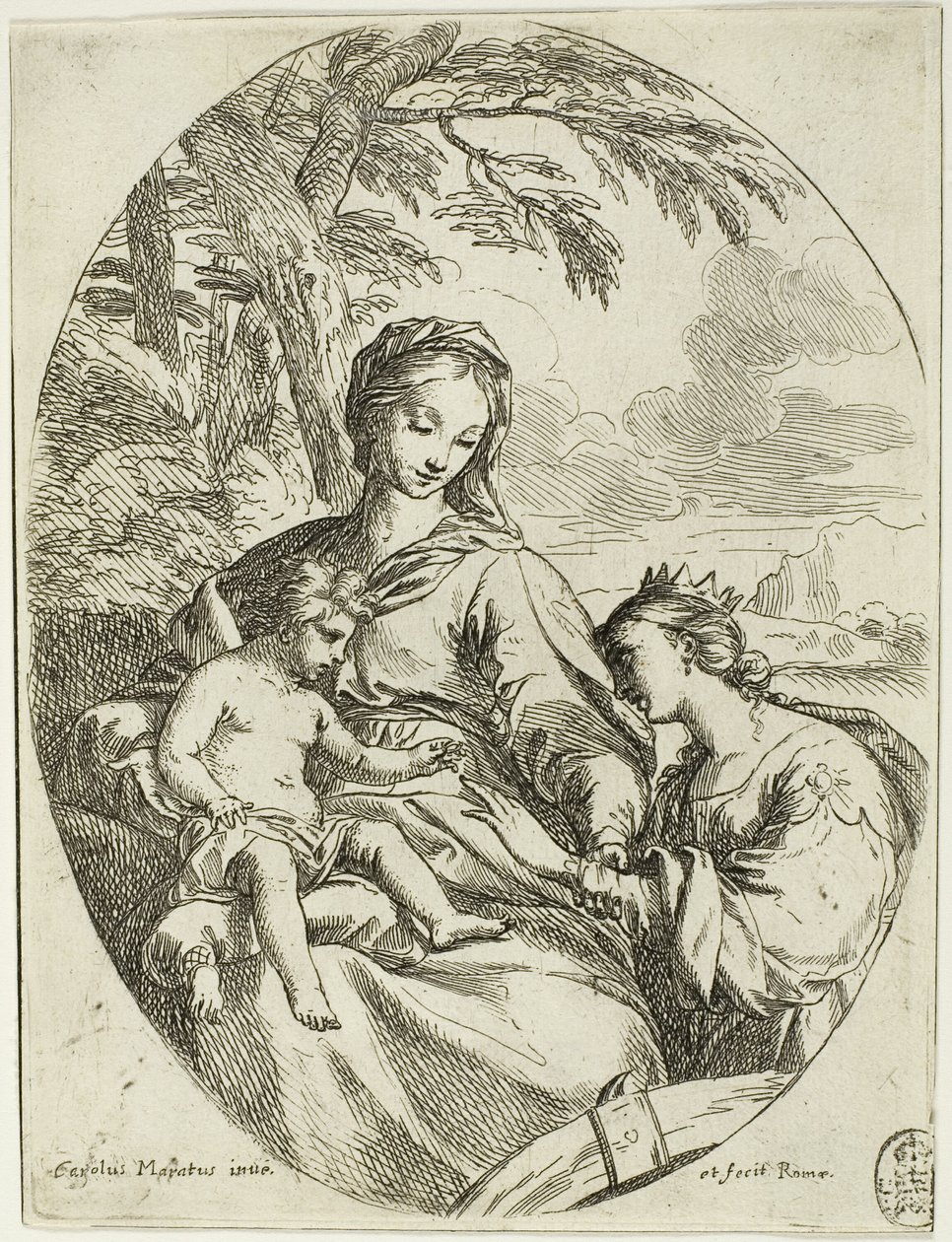 Det mystiske ekteskapet til Saint Catherine av Carlo Maratti