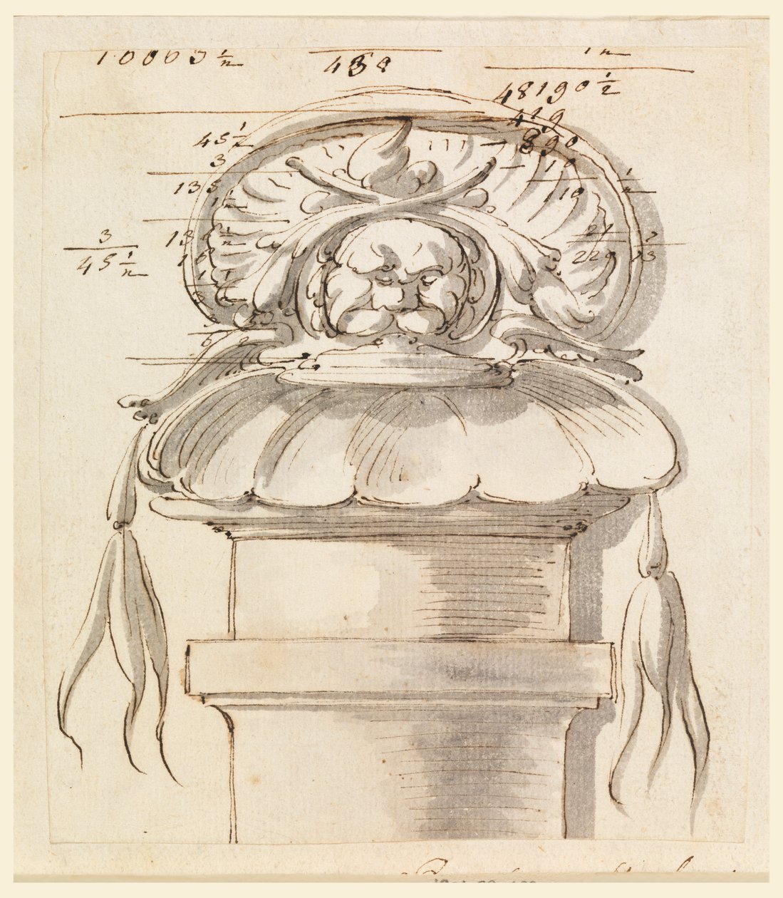 Arkitektonisk ornament. av Carlo Marchionni
