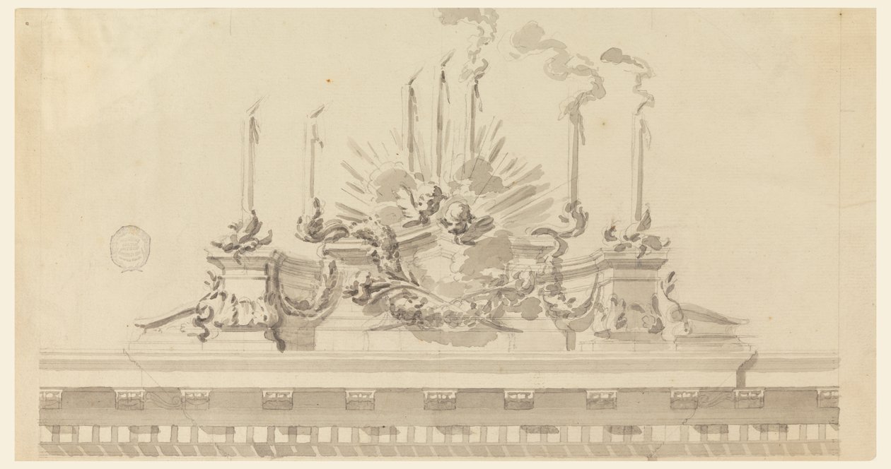Design for dekorasjon av en seremoni av Carlo Marchionni