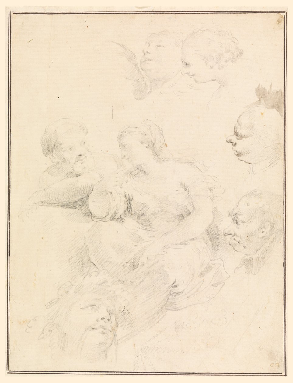Figurskisser av Carlo Marchionni