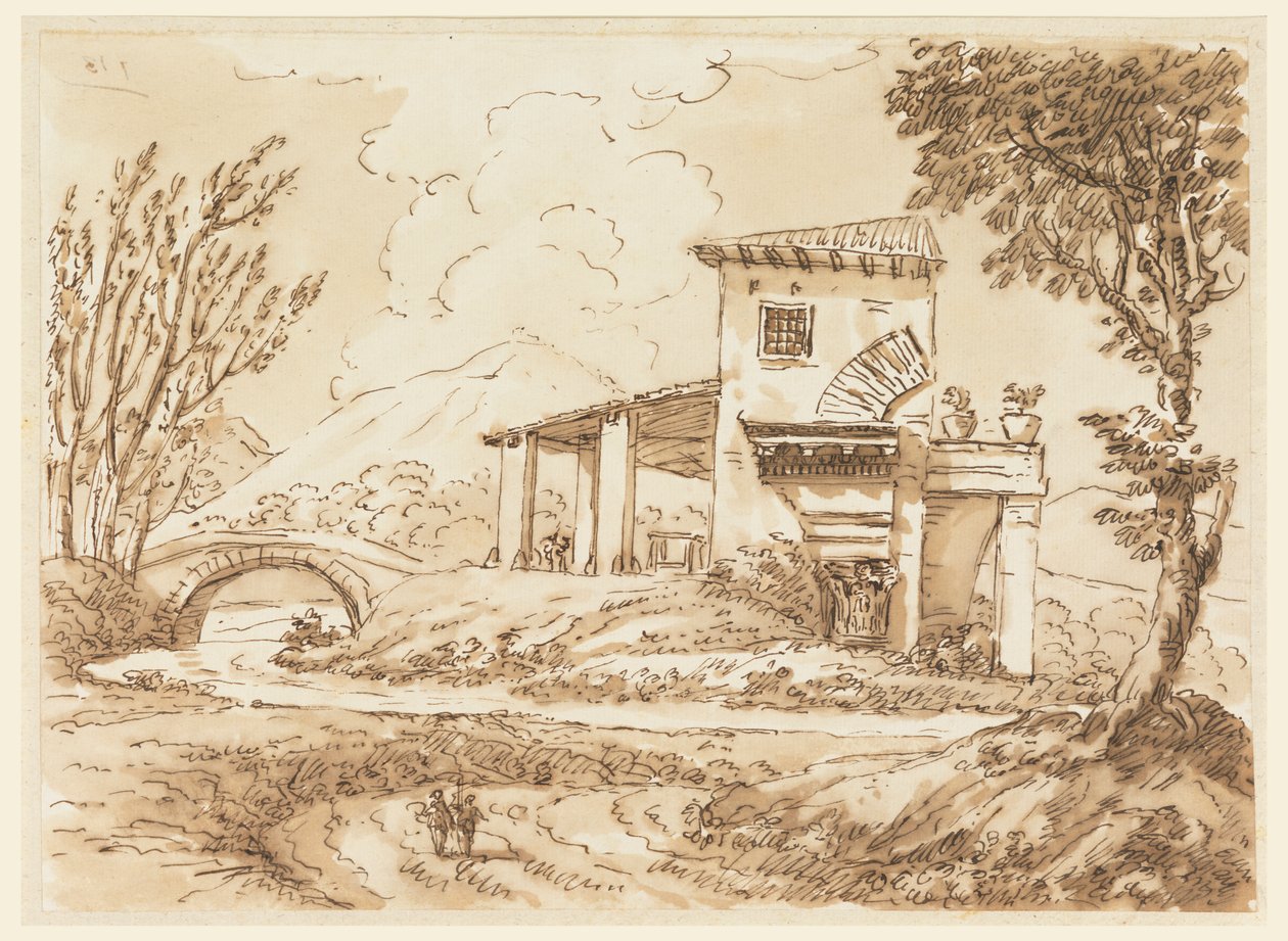 Landskap med Villa av Carlo Marchionni