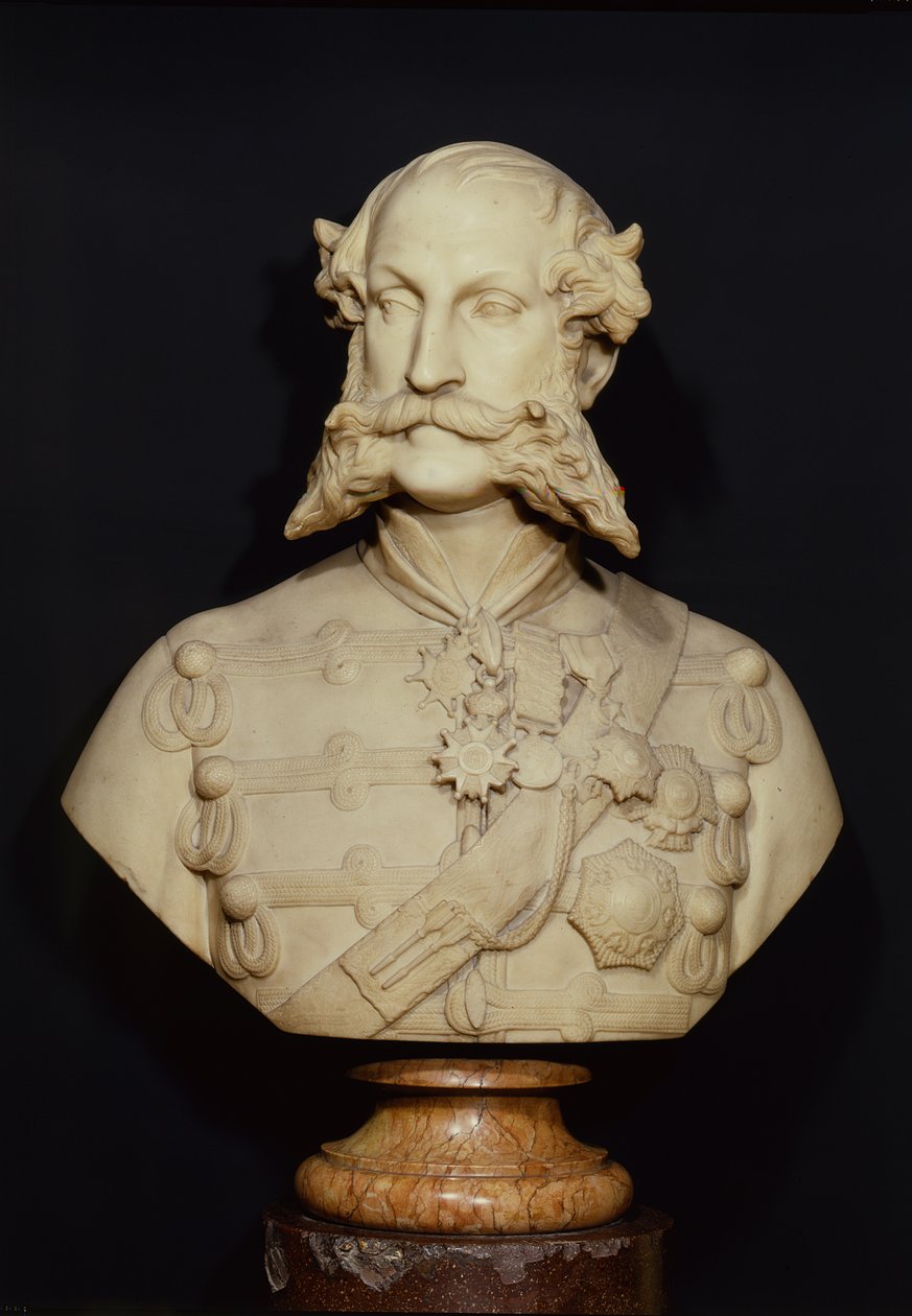 Jarlen av Cardigan (1797-1868) (marmor) av Carlo Marochetti