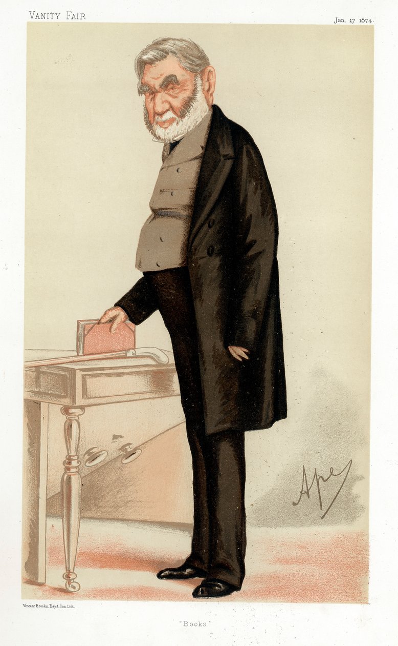 Anthony Panizzi , italiensk bibliograf, 1874 av Carlo Pellegrini