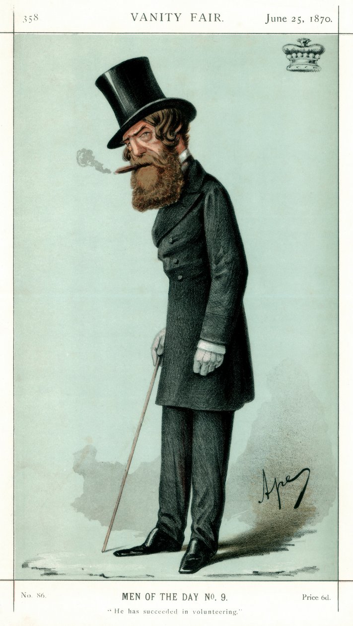 Han har lyktes i frivillig arbeid, Viscount Ranelagh, 1870. av Carlo Pellegrini