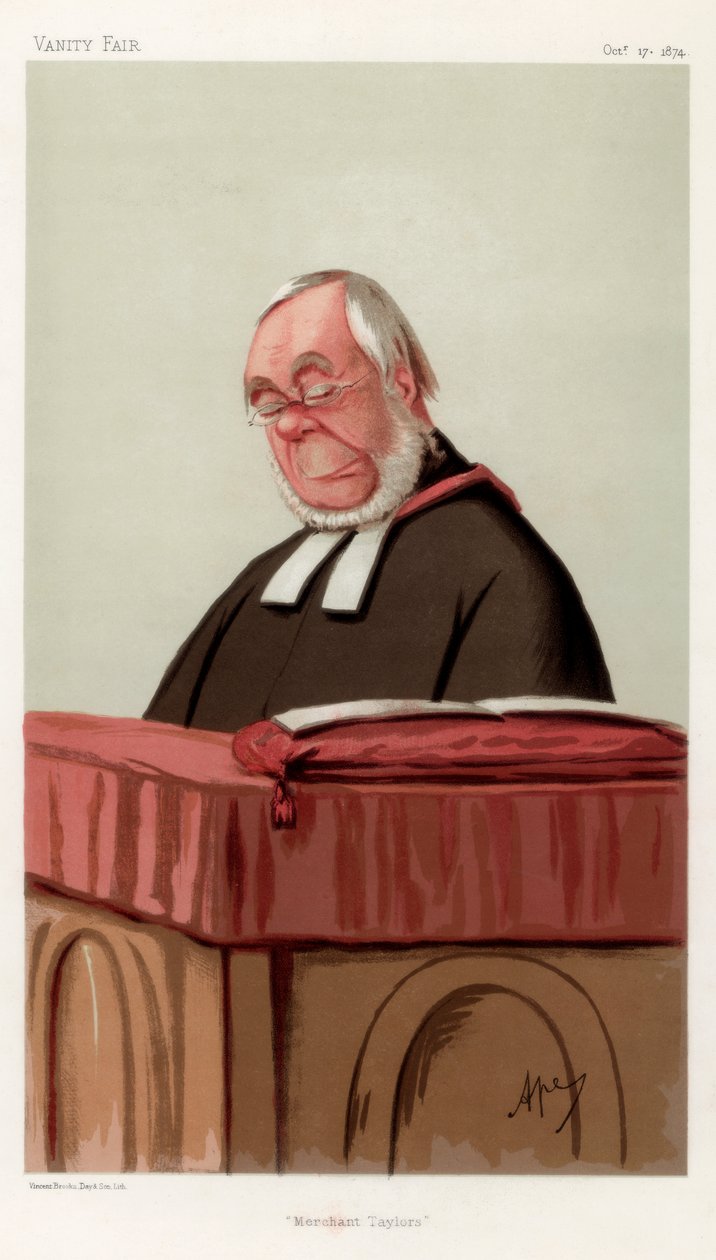 Kjøpmann Taylors, pastor James Augustus Hessey DCL, 1874. av Carlo Pellegrini