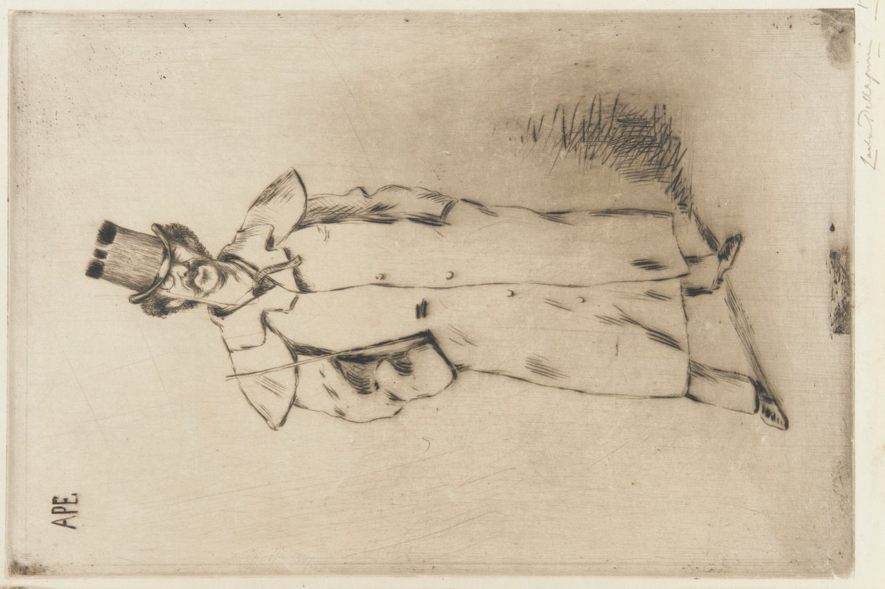 Portrett av Whistler av Carlo Pellegrini