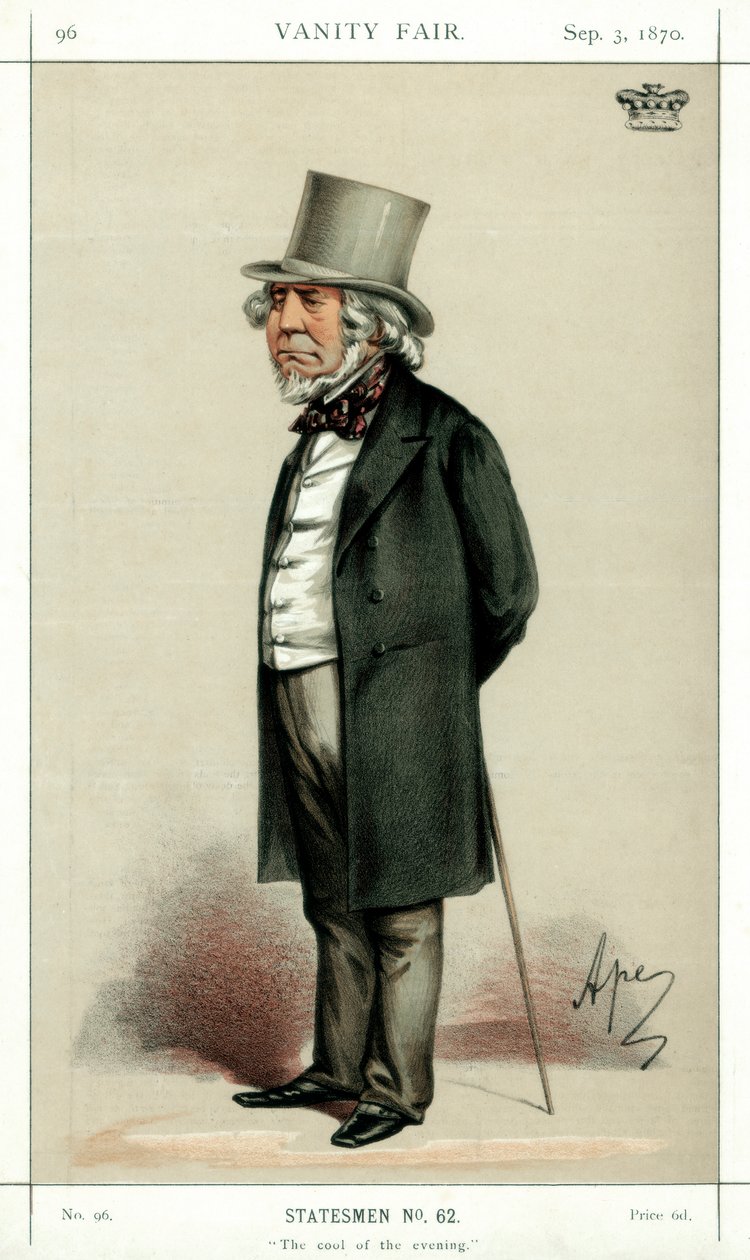 The Cool of the Evening, Lord Houghton, engelsk poet og politiker, 1870. av Carlo Pellegrini