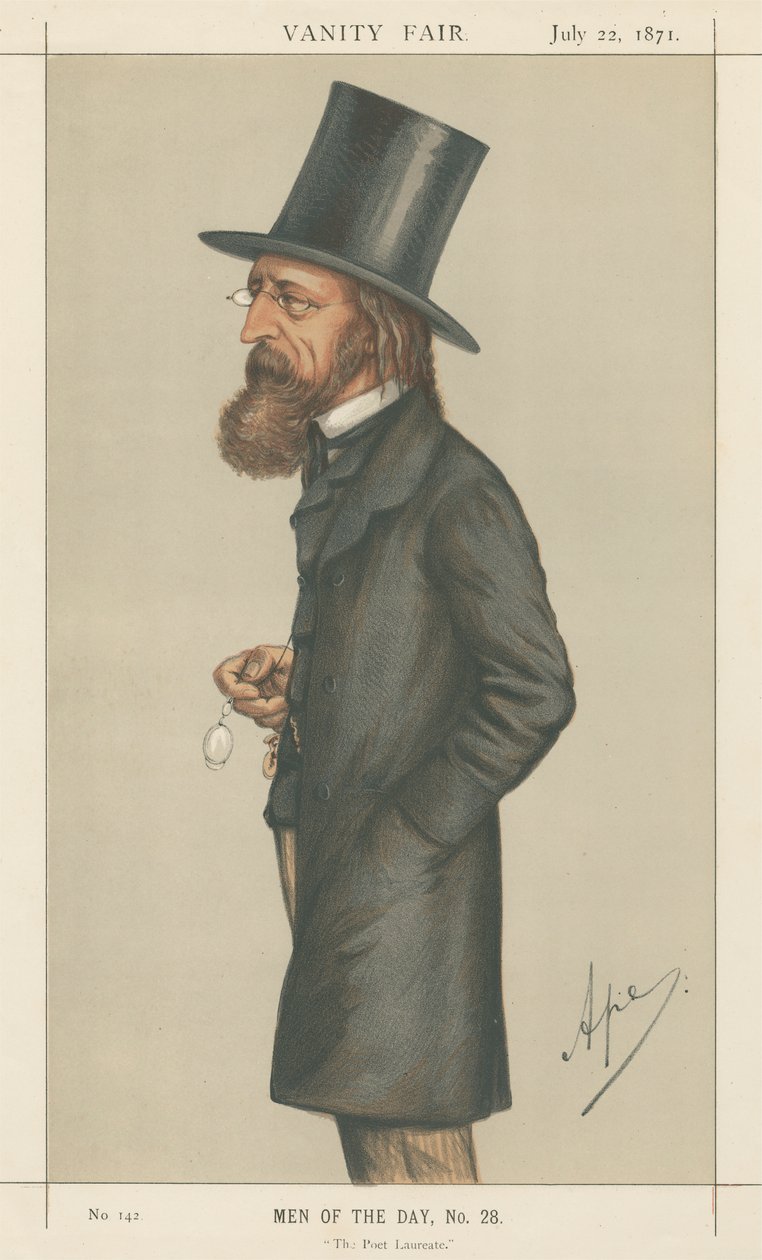 The Poet Laureate, Lord A. Tennyson (Vanity Fair-serien) av Carlo Pellegrini