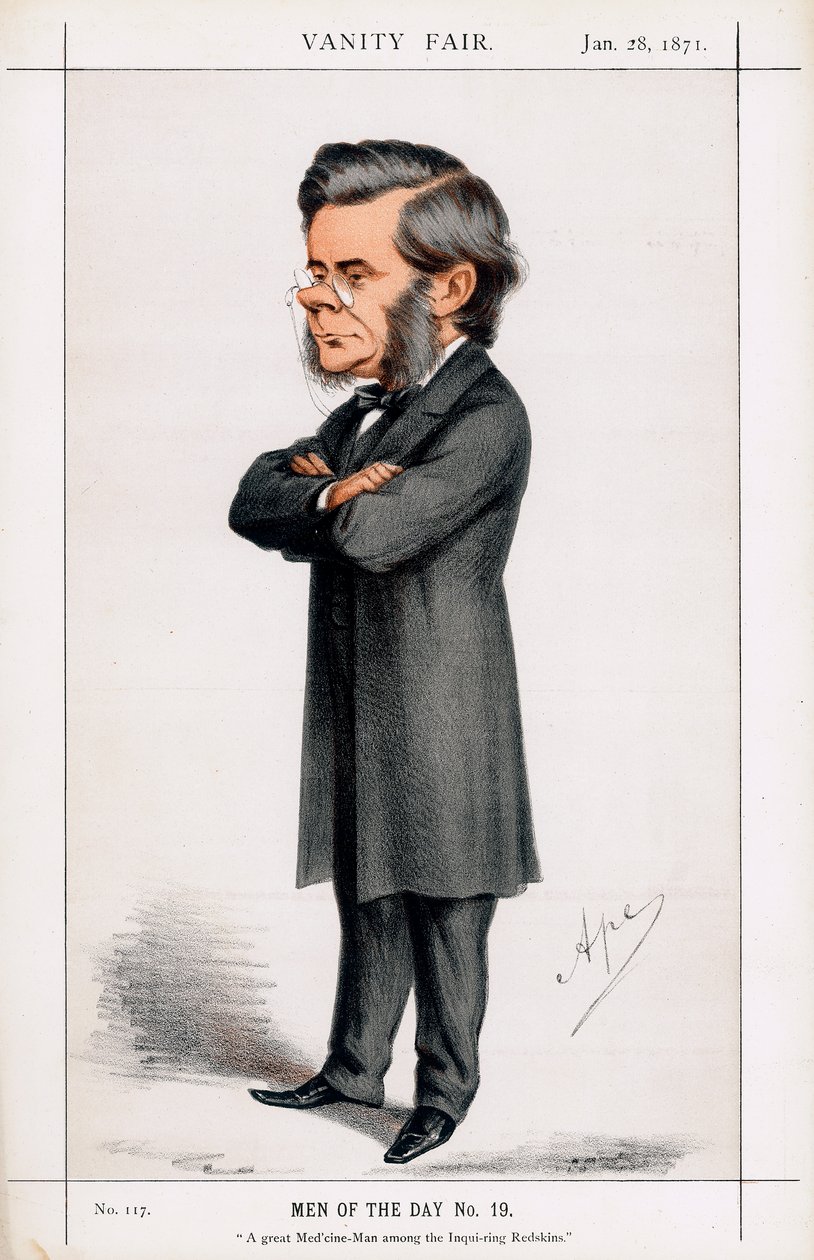 Thomas Henry Huxley , britisk biolog, 1871 av Carlo Pellegrini
