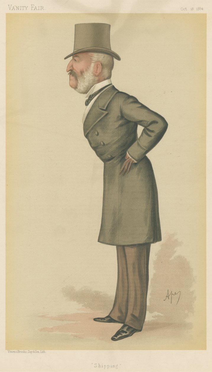 Vanity Fair: Frakttjenestemenn; 'Frakt', Mr. Charles Mark Palmer, 18. oktober 1884 av Carlo Pellegrini