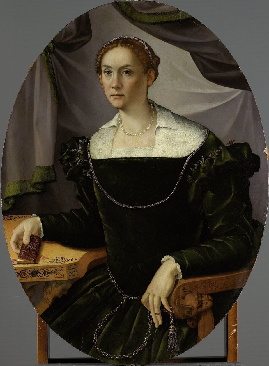 Portrett av en kvinne av Carlo Portelli (attributed to)