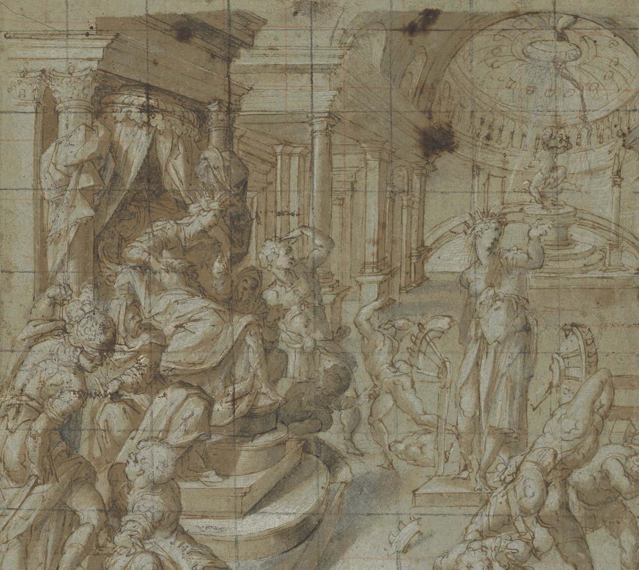 Martyrdommen til St. Katarina av Alexandria, 1560-70. av Carlo Portelli