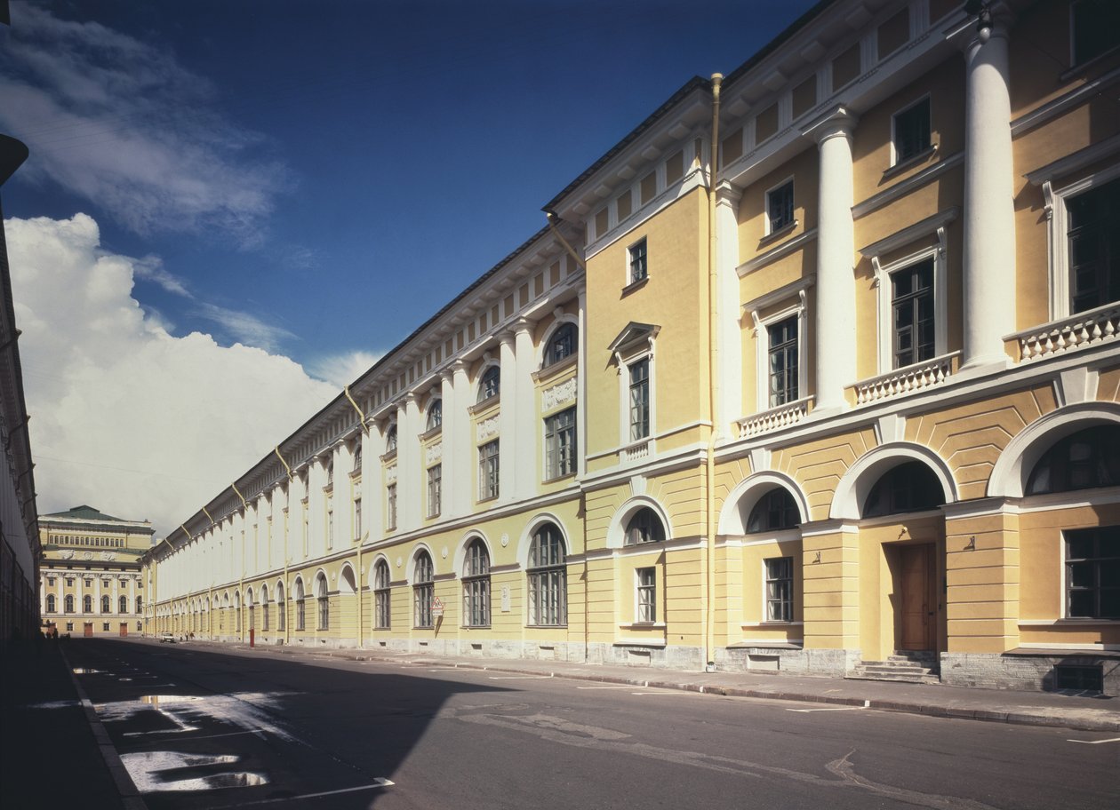 Arkitekt Rossi Street i St. Petersburg, 1828-1832 av Carlo Rossi