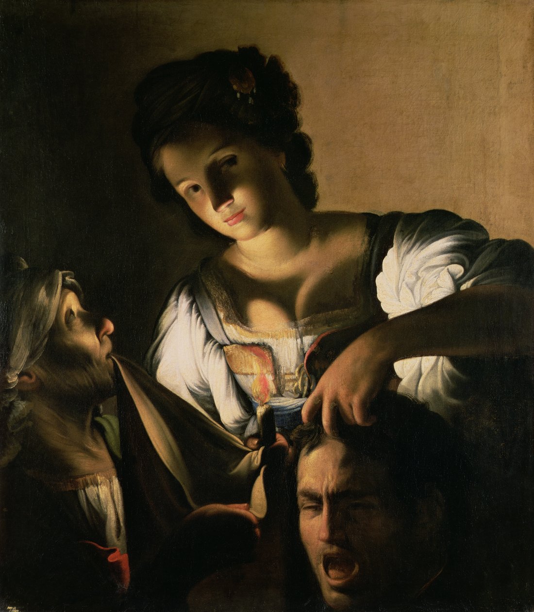 Judith med hodet til Holofernes, 1615 av Carlo Saraceni