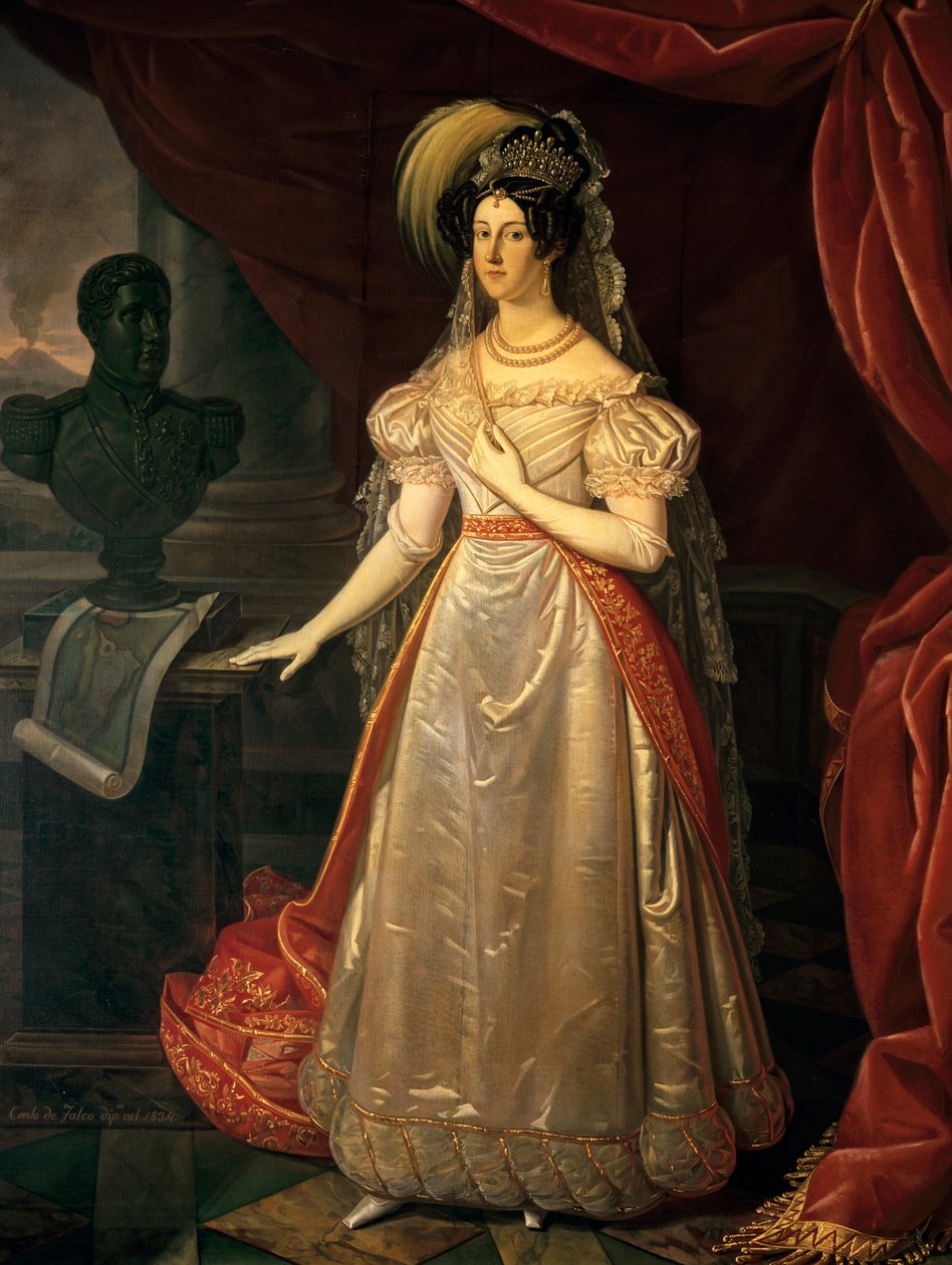 Portrett av Maria Cristina av Savoy (Cagliari av Carlo de Falco