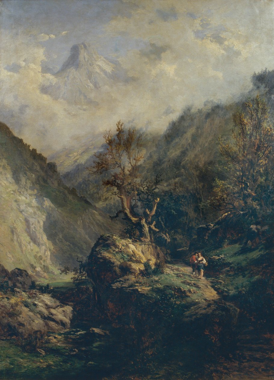 Fjell i Asturias av Carlos de Haes