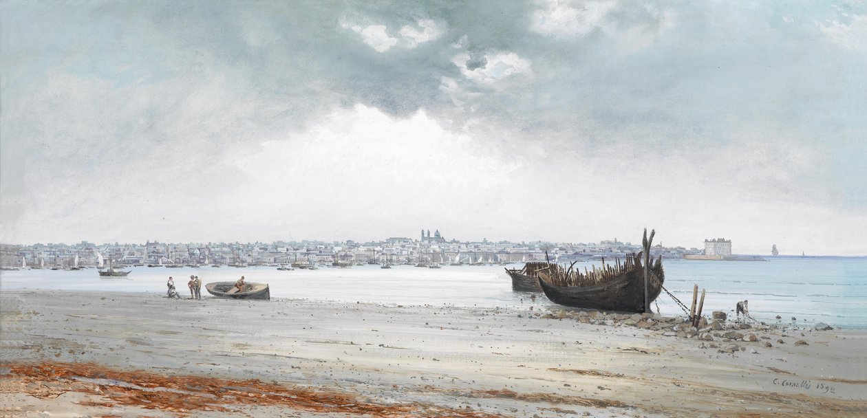 Utsikt over Montevideo av Carlos Corsetti