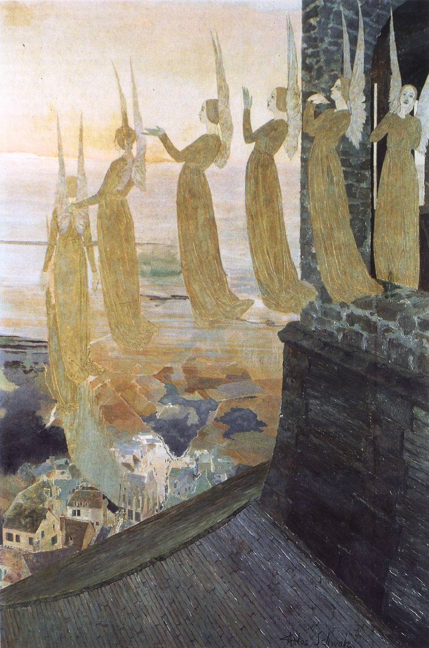 Evening Bells av Carlos Schwabe