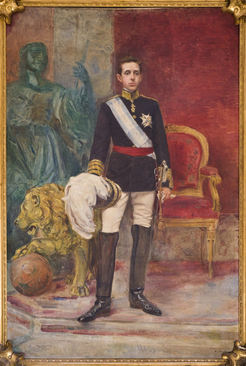 Hans Majestet Kong Alfonso XIII av Carlos Angel Diaz Huertas