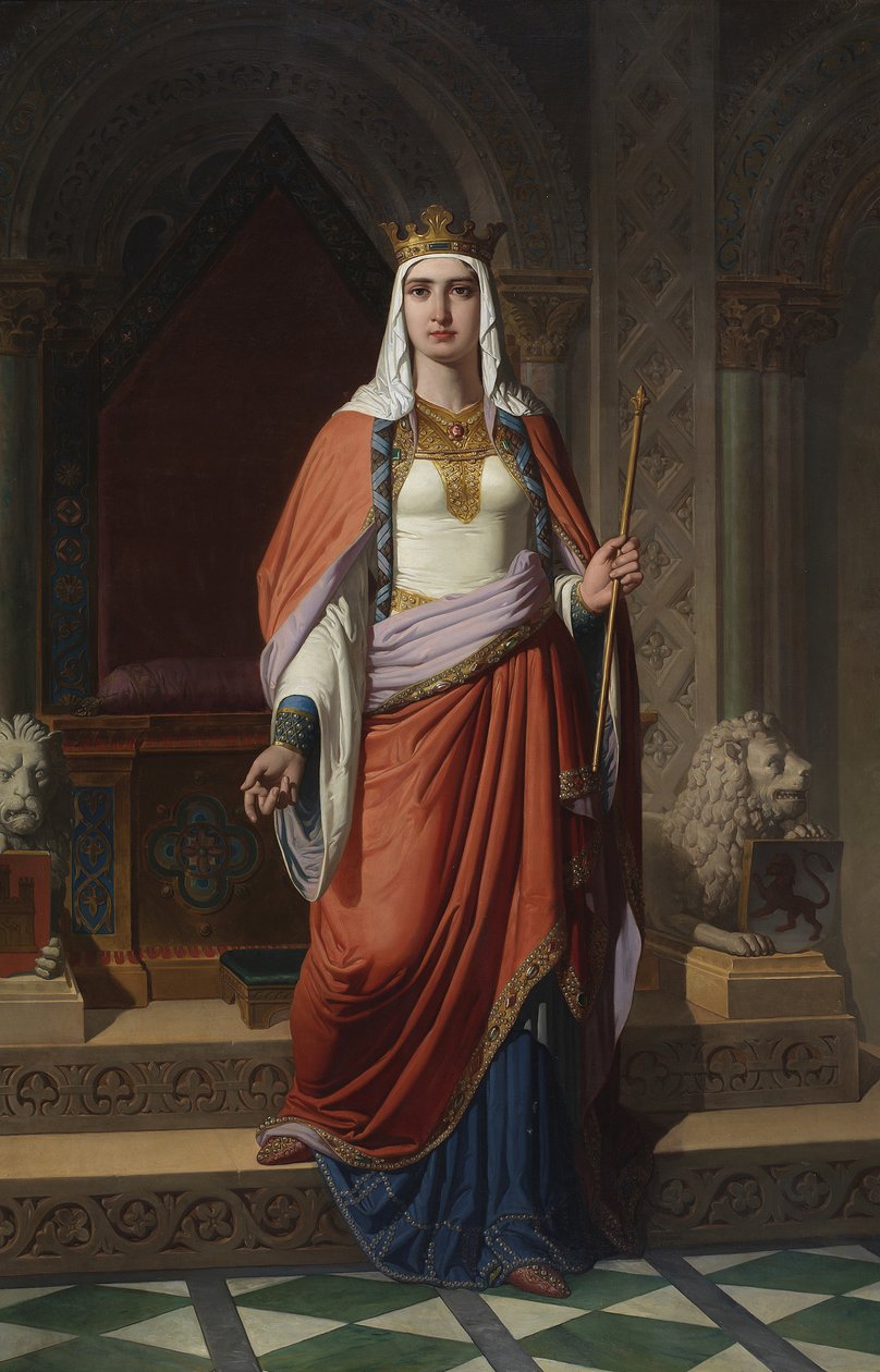 Dronning Urraca av León og Castilla, 1857 av Carlos Múgica y Pérez