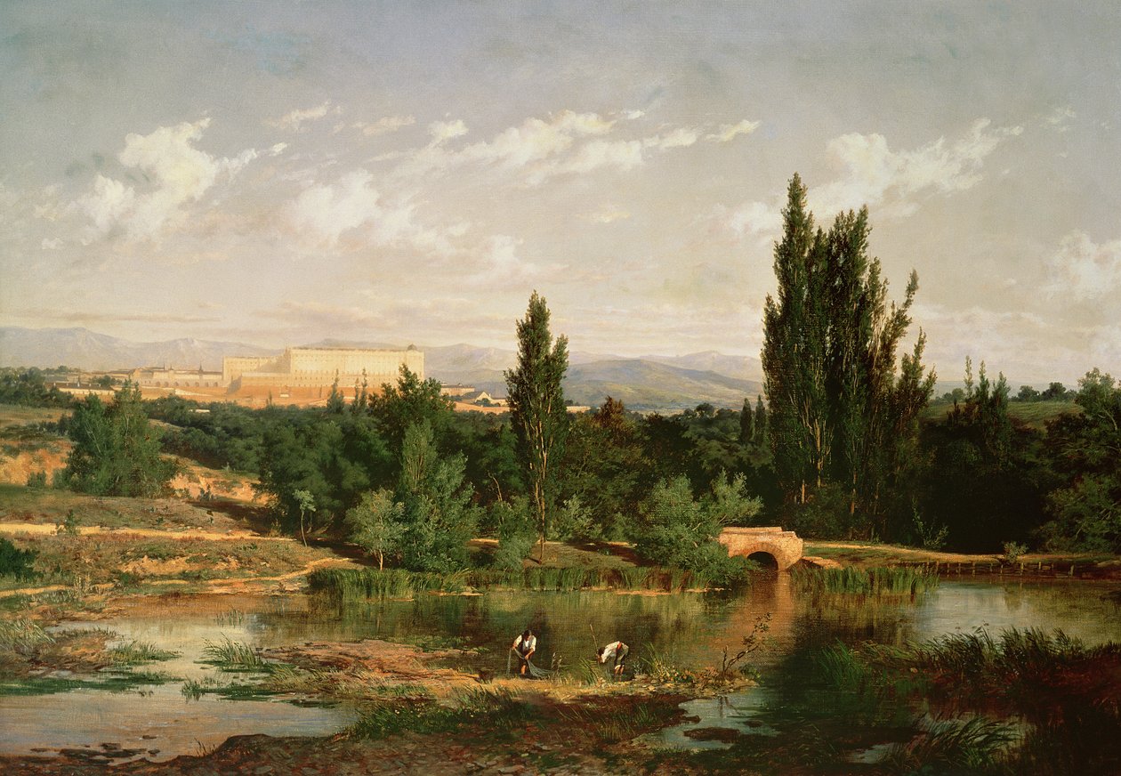 Landsbygd med en elv, Manzanares av Carlos de Haes
