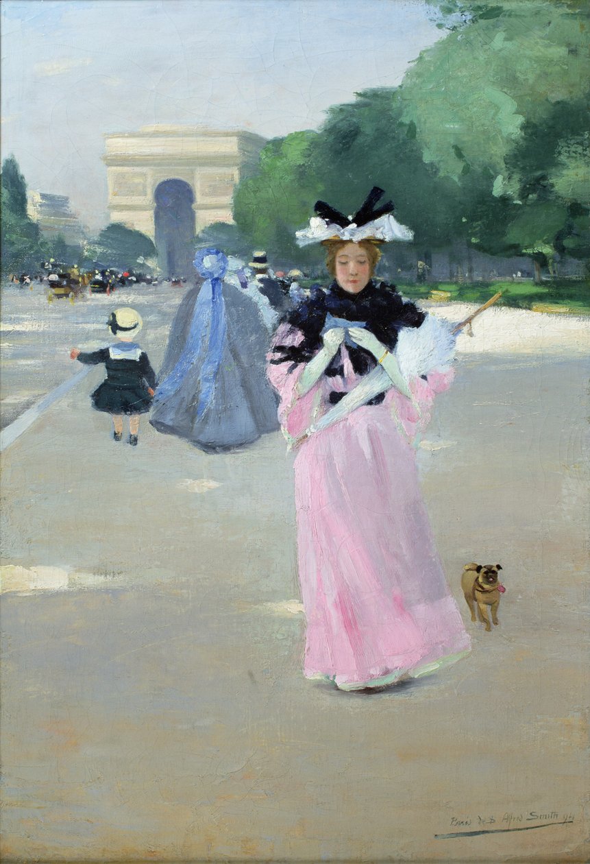 Avenue of Bois de Boulogne av Carlton Alfred Smith