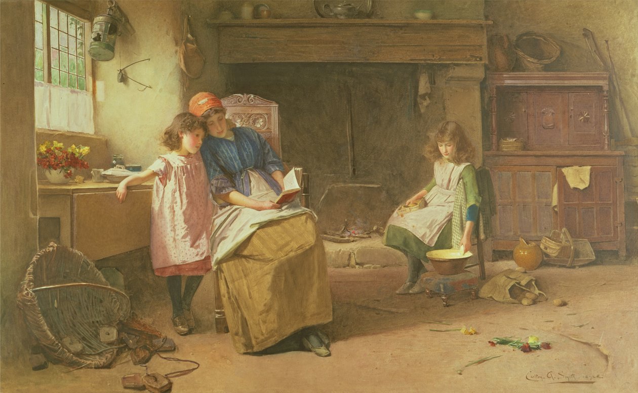 Eventyr (akvarell på papir) av Carlton Alfred Smith