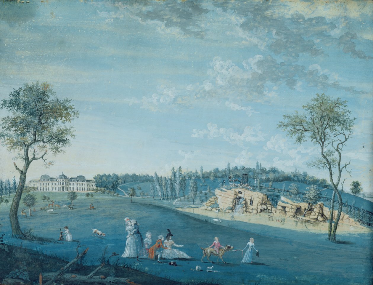 The Rocks, Raincy Park av Louis Carrogis dit Carmontelle