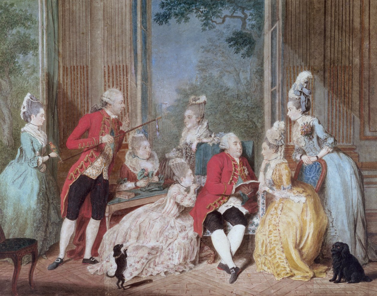 Salongen til Philippe Egalite (1747-93) Duc d