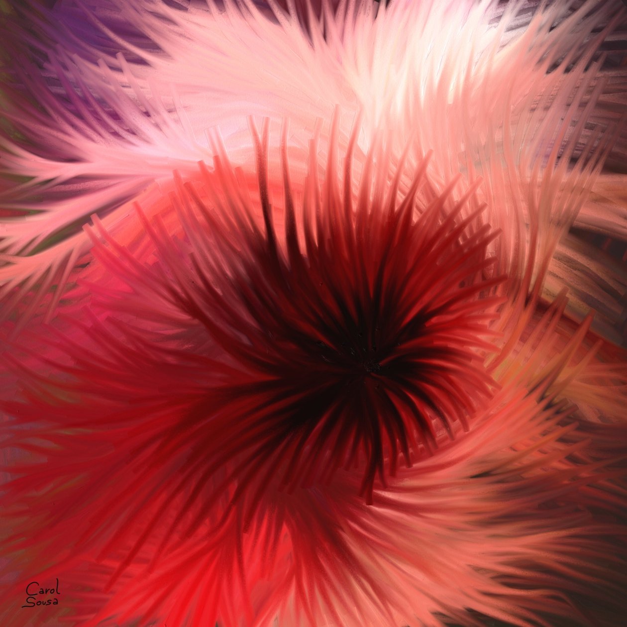 Spiral av lys og farger av Carol Sousa Cuello