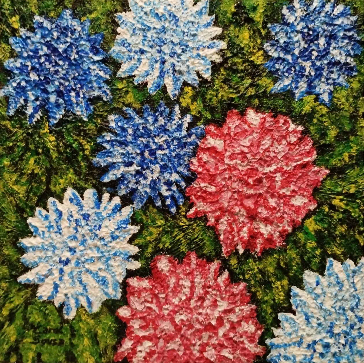 Blomster blant gresset av Carol Sousa Cuello
