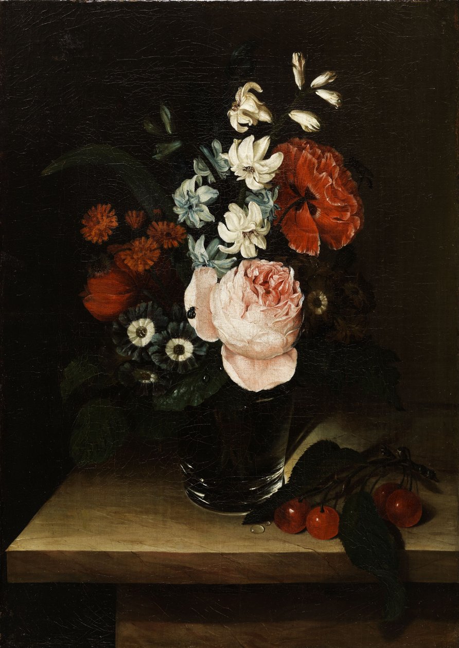Blomsterstilleben av Caroline Friederike Friedrich