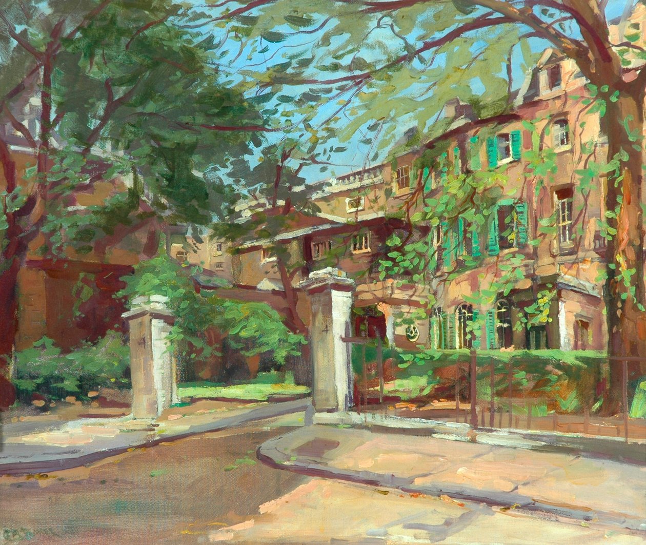 London som forsvinner: Montague Place, Whitehall Gardens av Caroline Matilda Baker