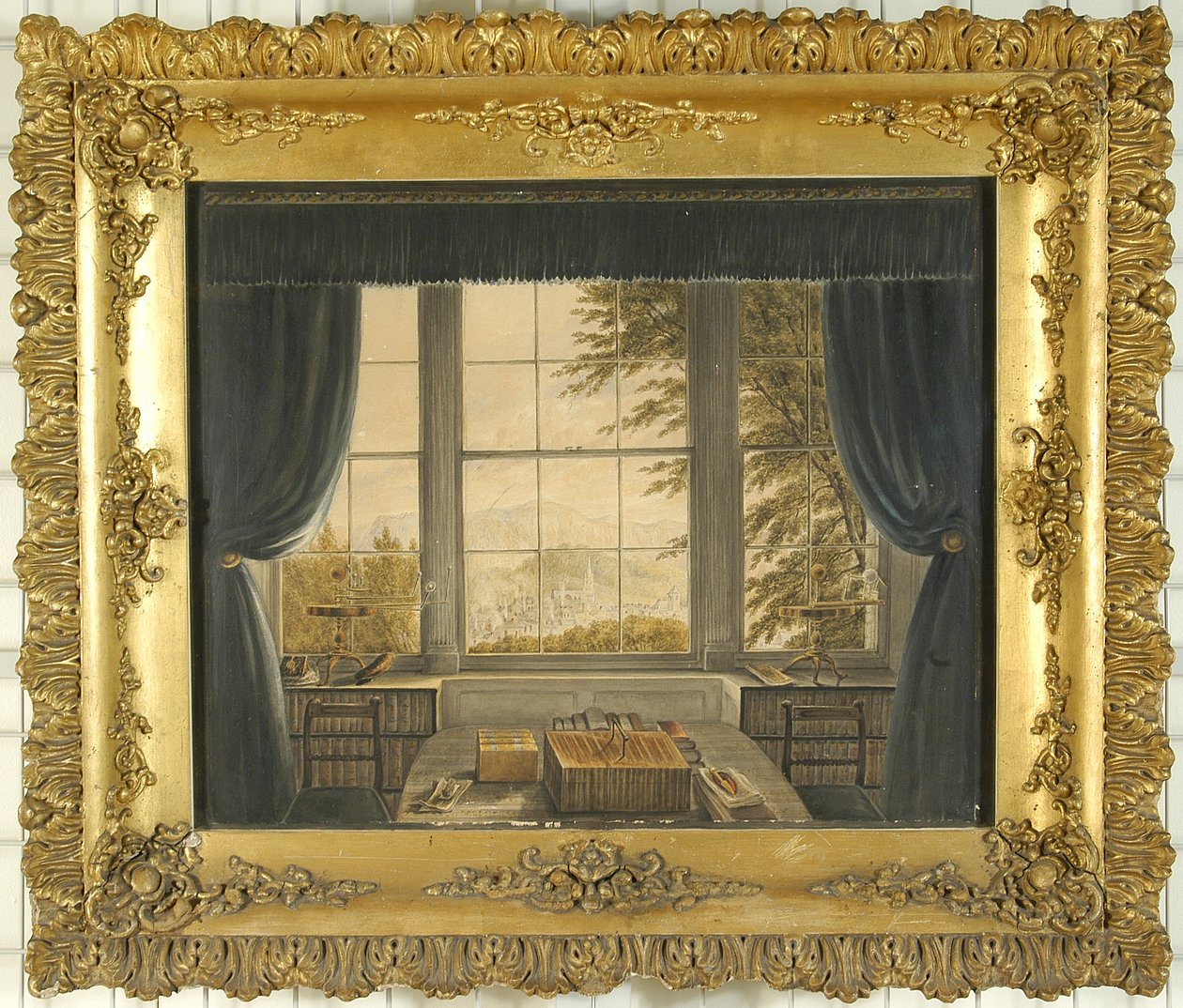 Sørvindu av studien til Greta Hall, 1841 av Caroline Bowles