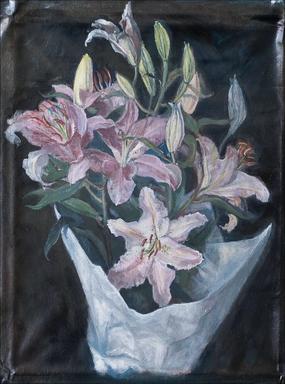 Lillies fra markedet, 2008 av Caroline Hervey Bathurst