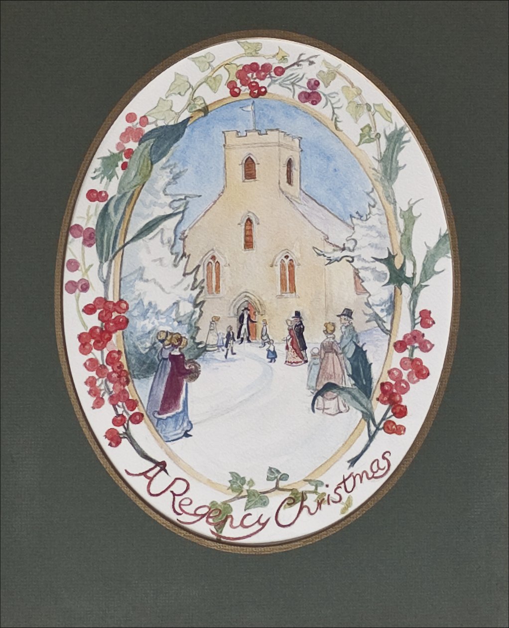 Regency Christmas, 2008 (wc på papir) av Caroline Hervey Bathurst