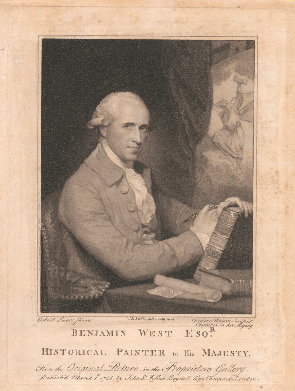 Benjamin West, Esqr., Historisk Painer til Hans Majestet av Caroline Watson