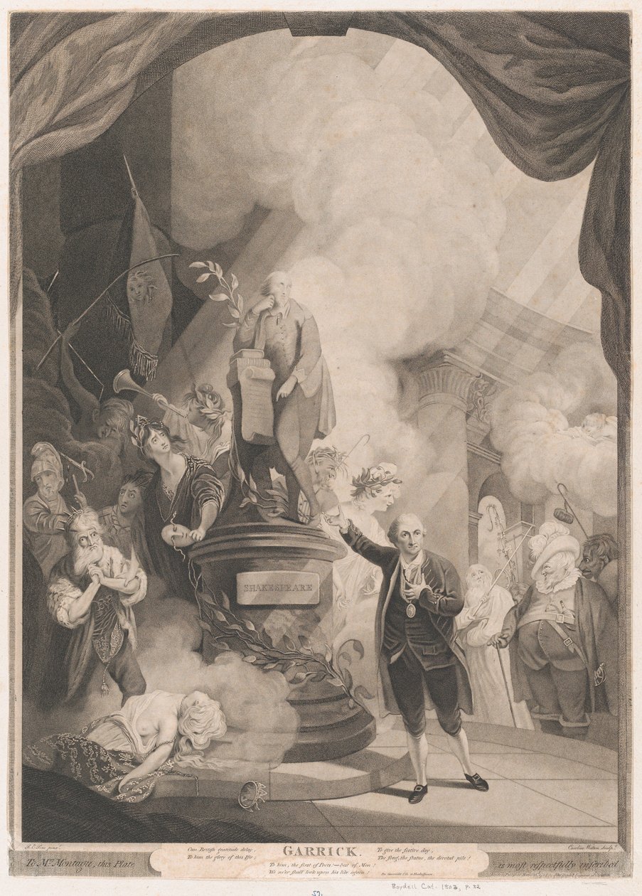 Garrick snakker jubileums-ode av Caroline Watson