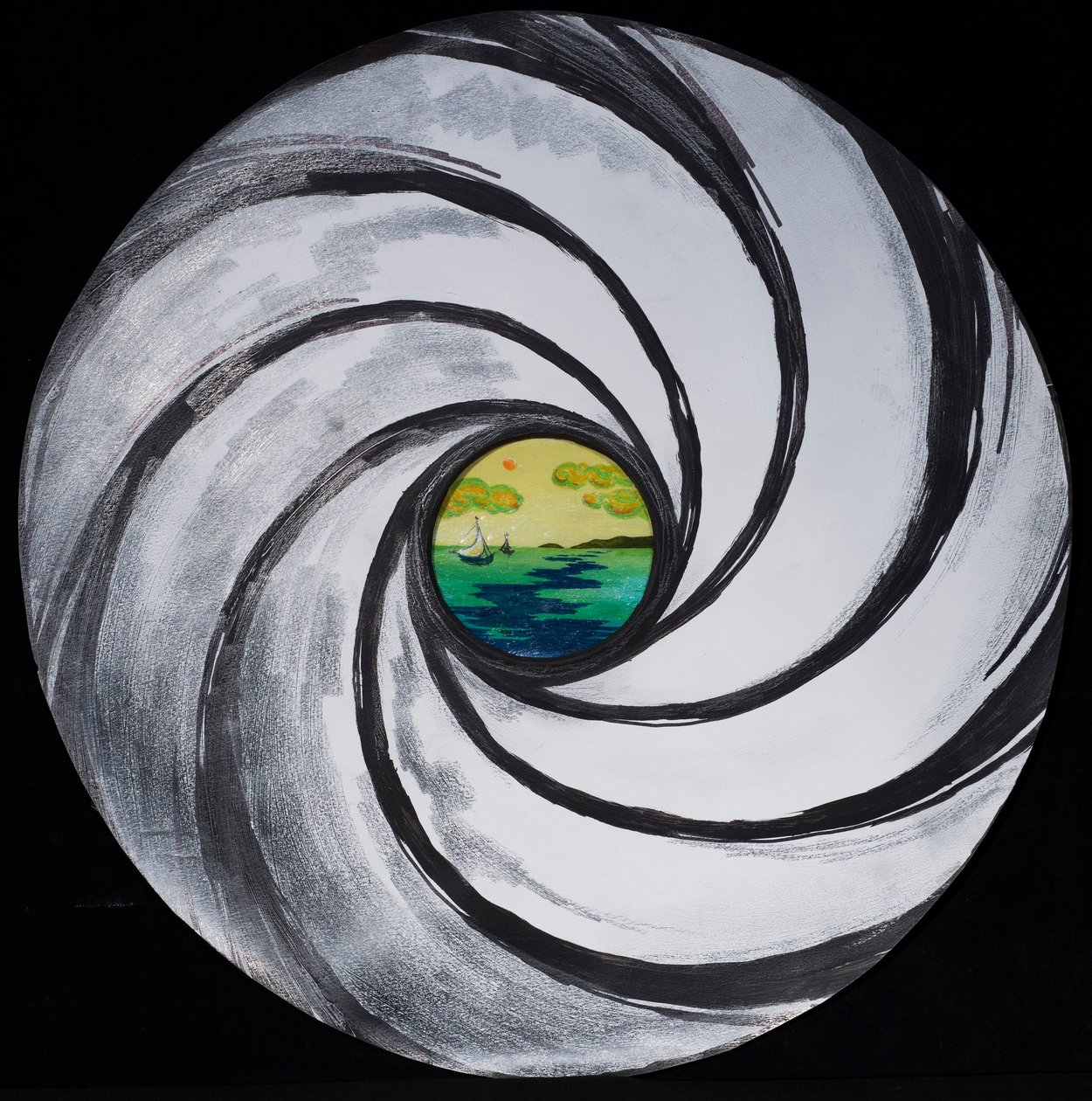 Lens Swirl with Sea and Clouds, 2005 av Carolyn Hubbard Ford