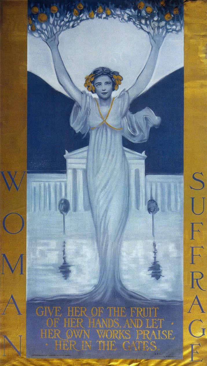 Kvinnenes stemmerett, ca. 1905 av Cary