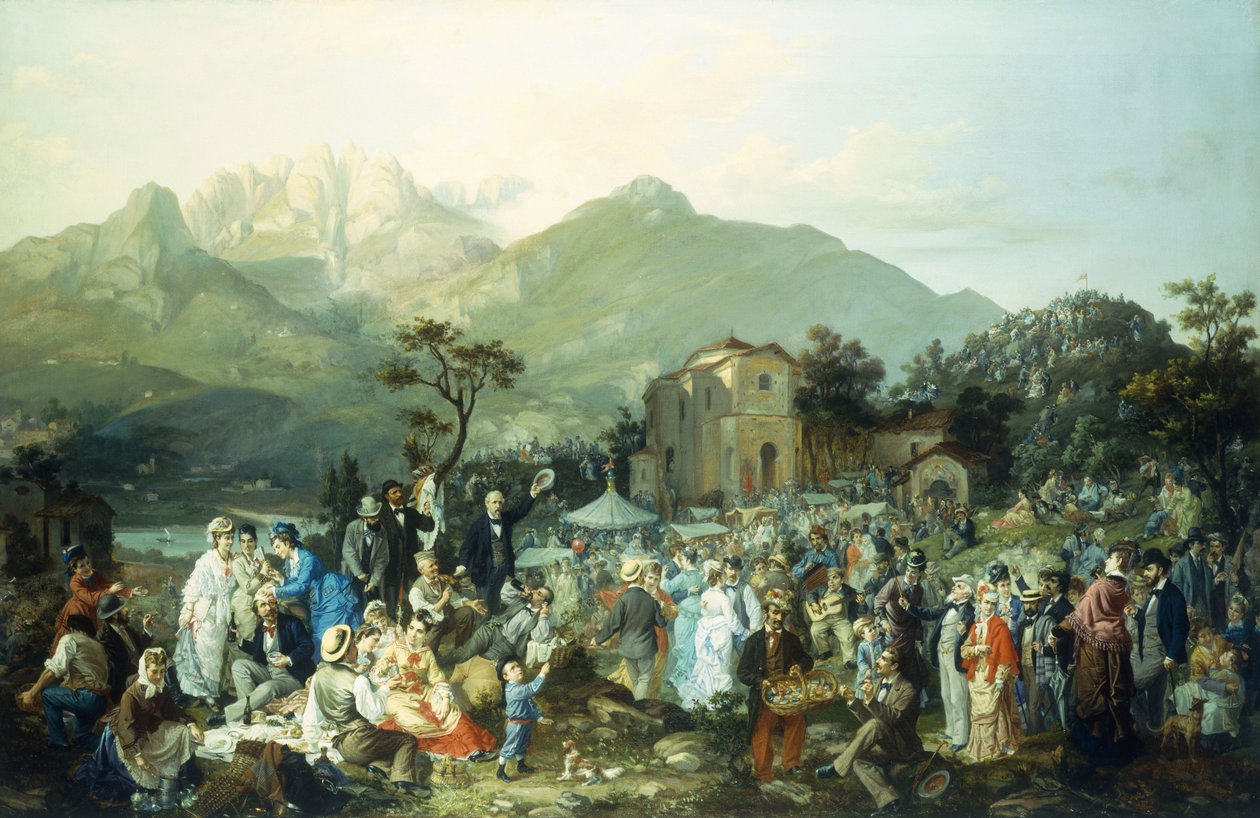 En landsbyfestival av Casimiro Radice