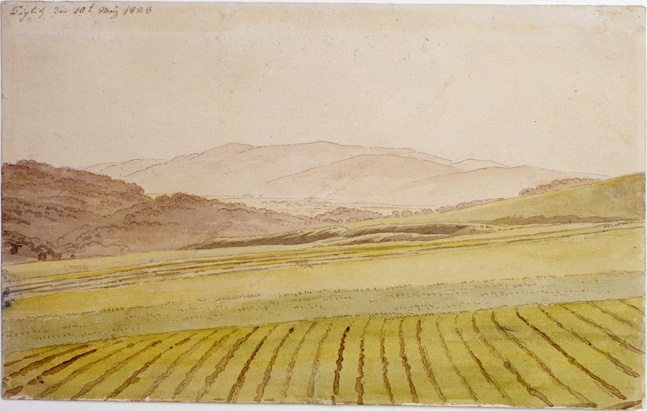 Bohemisk landskap av Caspar David Friedrich