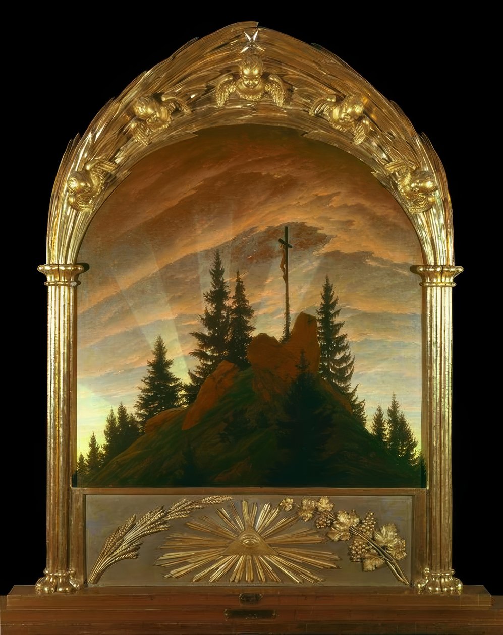 Korset i fjellet av Caspar David Friedrich