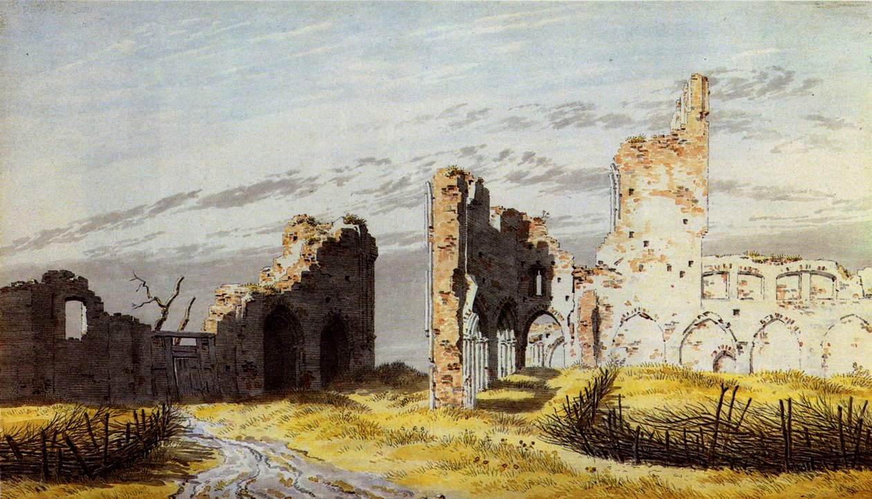 Ruinene av Eldena -klosteret av Caspar David Friedrich