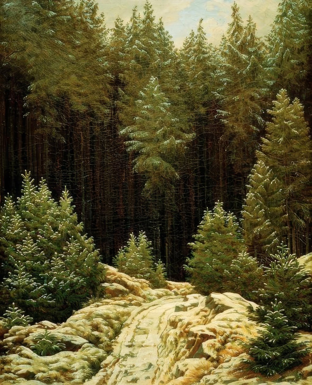 Tidlig snø av Caspar David Friedrich